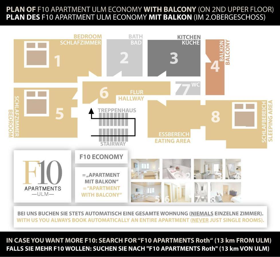 F10 APARTMENTS Ulm Dış mekan fotoğraf